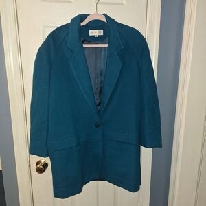 Kristen Blake Women's Blue Wool Jacket**